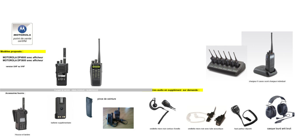 Talkie walkie Motorola DP2600  Contact TOULOUSE ELECTRONIQUE  RADIOCOMMUNICATION